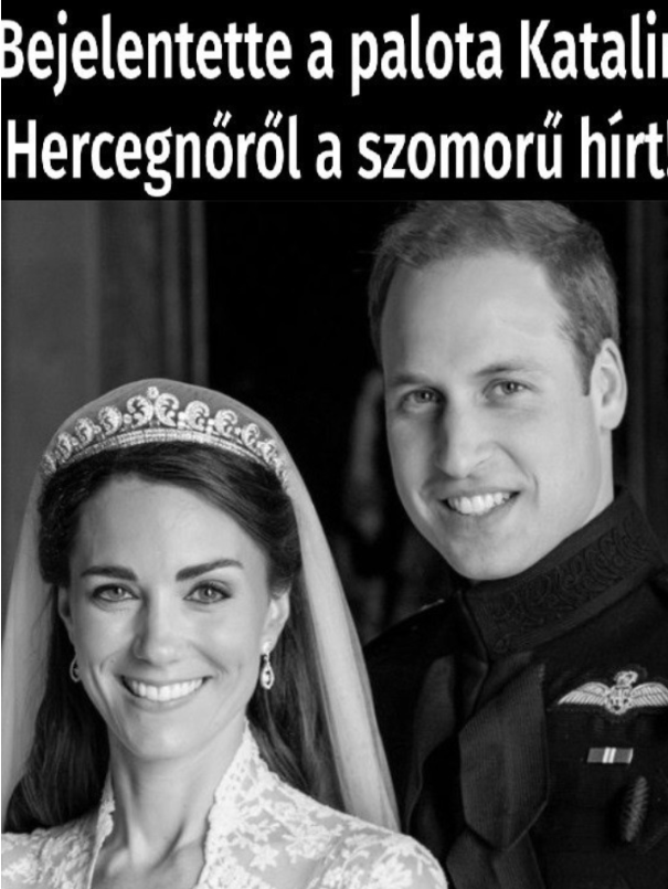 1 perce jelentette be a Palota a lesújtó hírt Katalin hercegnéről