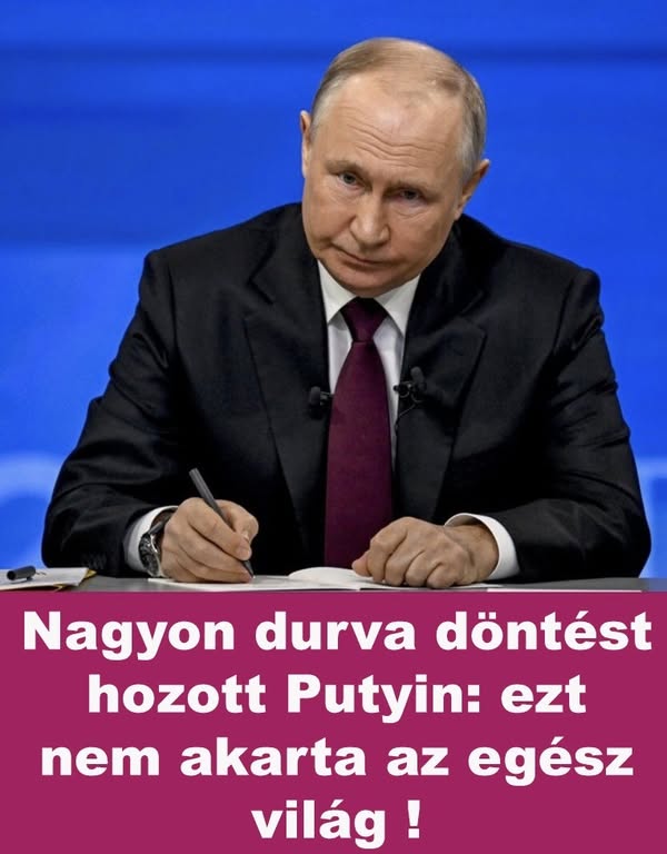 Sokkoló döntést hozott Putyin